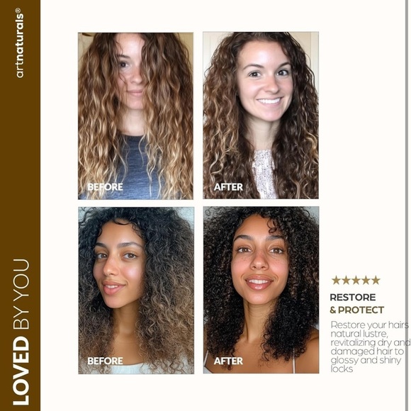 Hair Mask & Silk Bonnet Sleeping Set, Deep Conditioner Leave-In Dry Dama…​​ - Picture 7 of 7